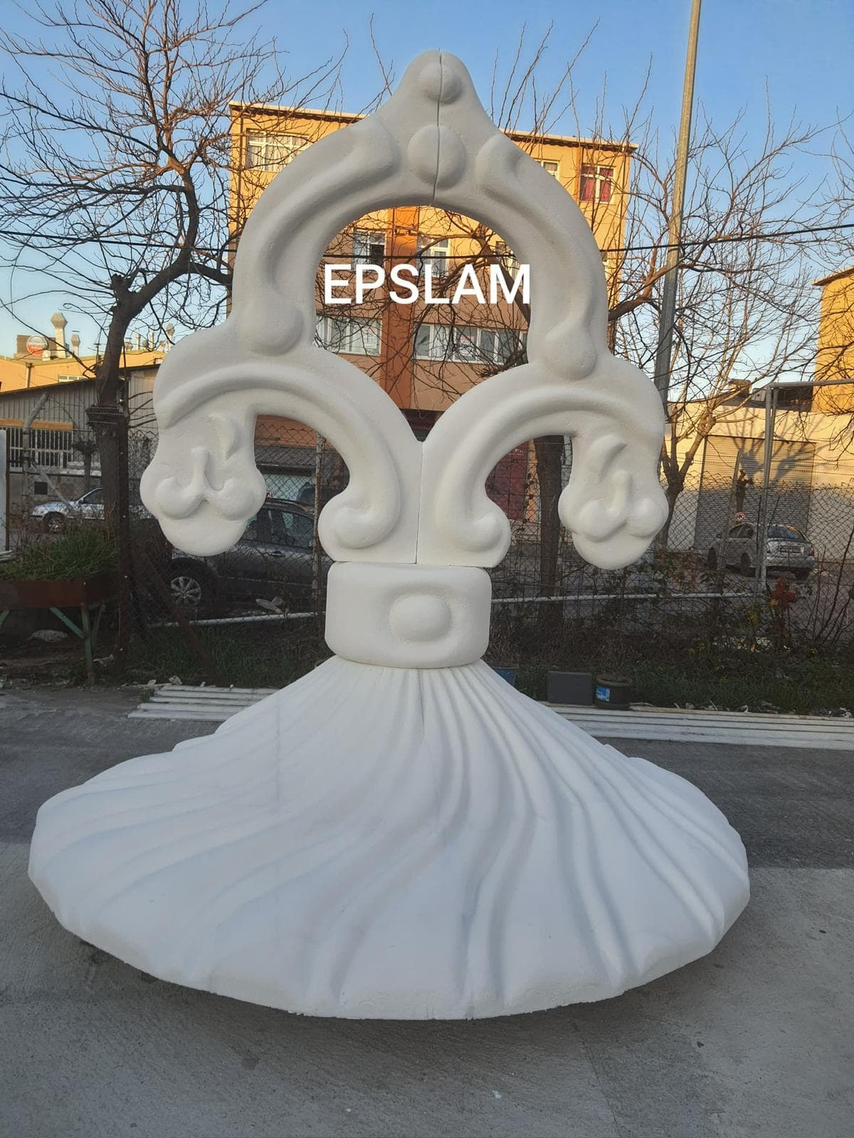 EPSLAM branded decorative display object produced for a commercial environment